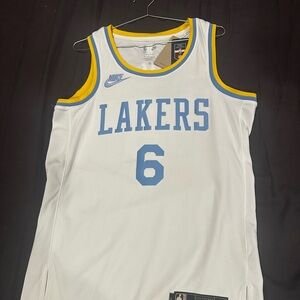 Nike Lakers White Jersey Lebron James